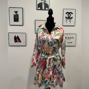 Zara Floral Mini Dress - Multicolor